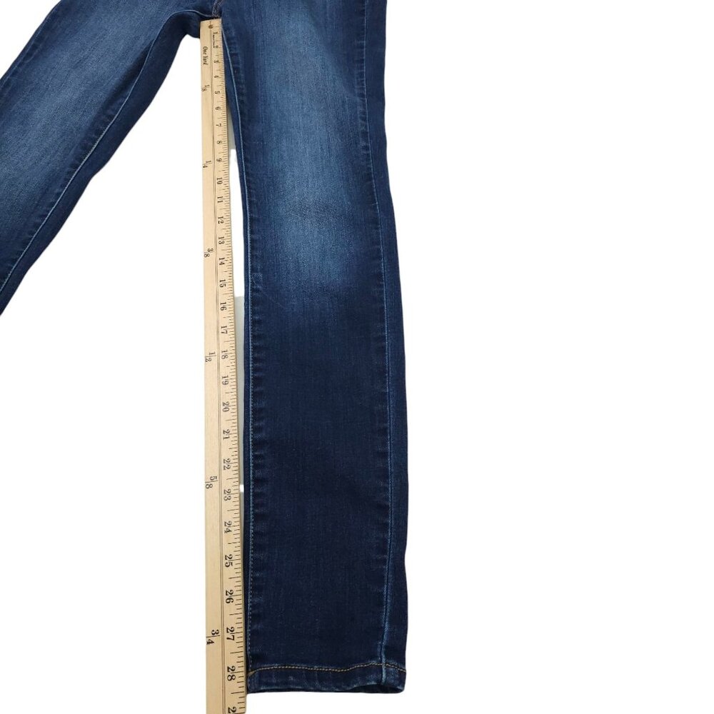 KanCan Curvy Ankle Jeans Womens Size 5 / 26 Mid Rise Dark Wash Denim - Picture 5 of 14